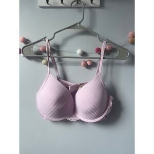 Lucky Brand Light Purple Lace Style Slightly Padded Bra 36C